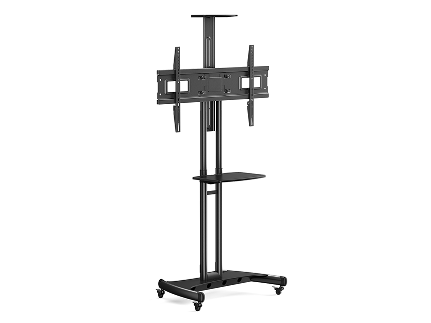 ErgoAV TV/Monitor Cart For TVs with Shelf: For TVs 40" to 75"