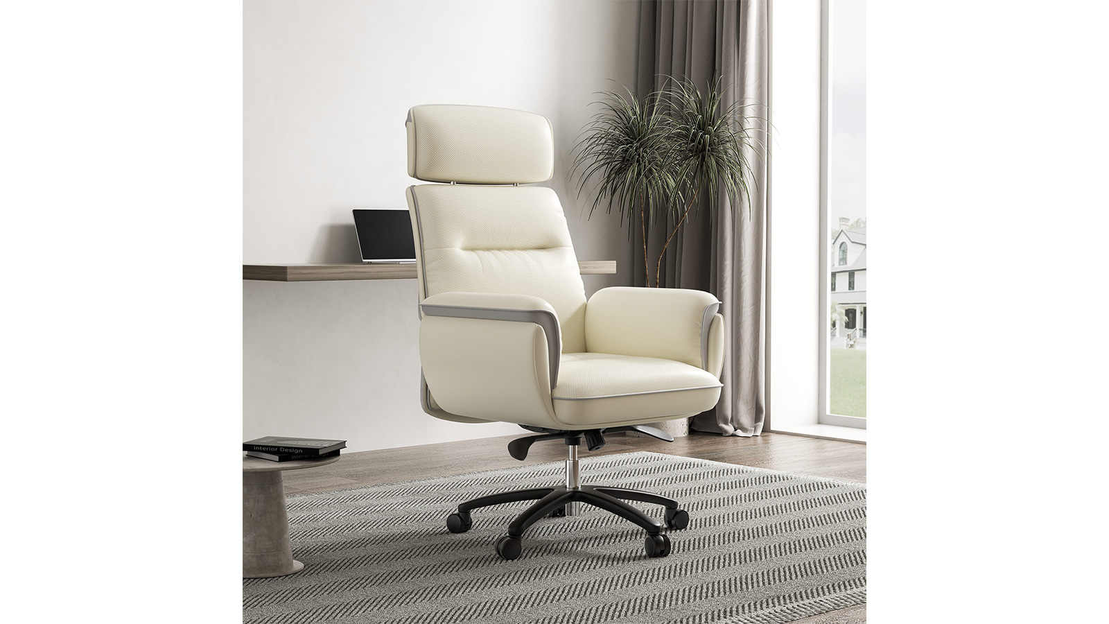 EUREKA ERGONOMIC Executive Leather Sofa Chair