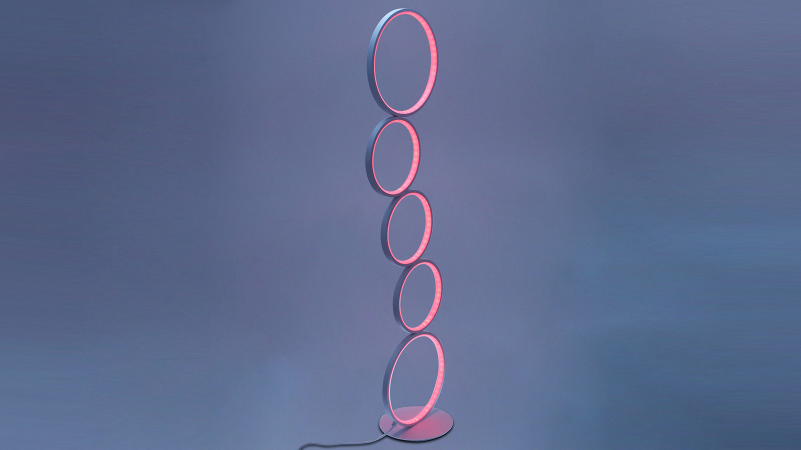 Oblique RGB Circular Lamp