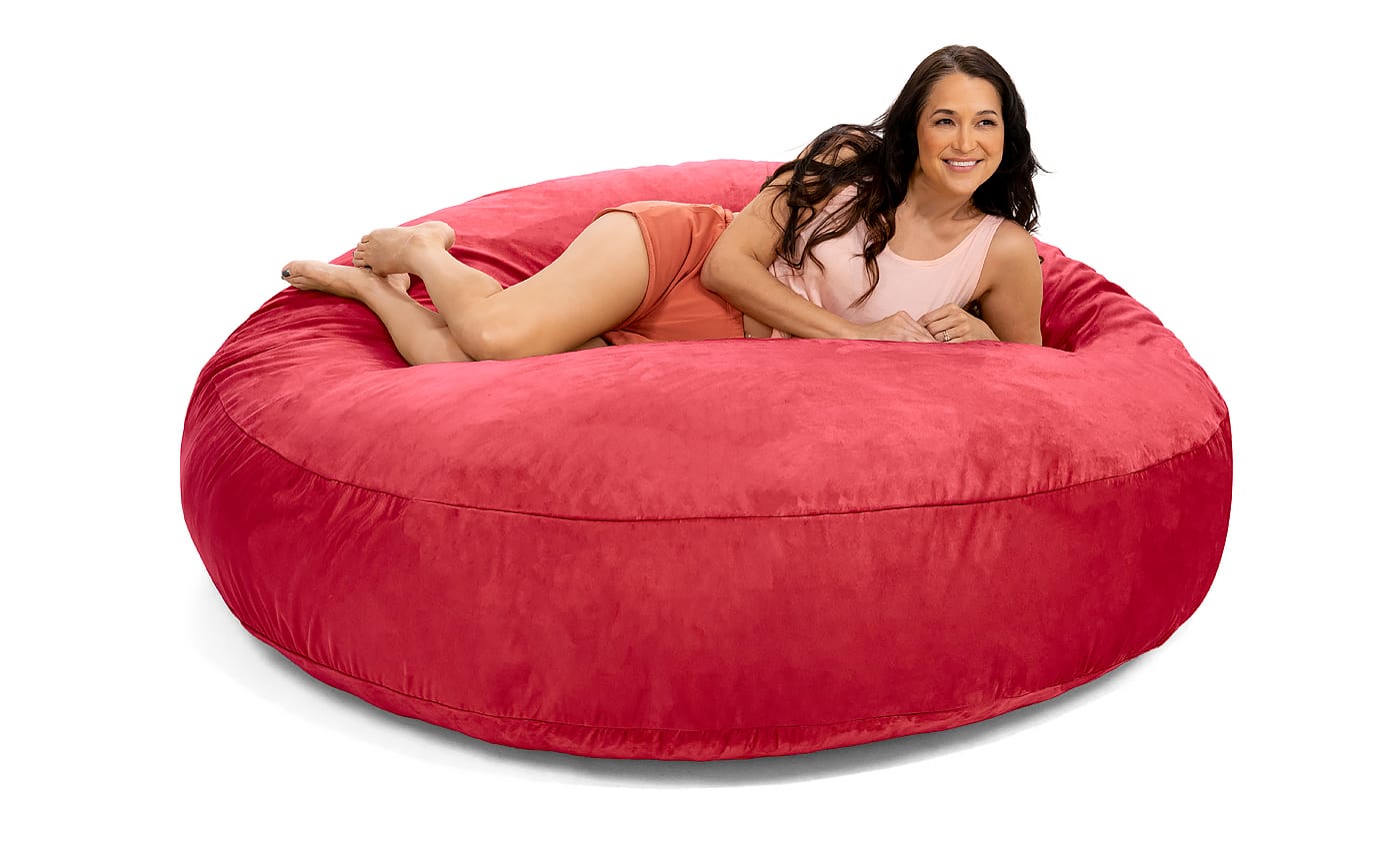 Jaxx 6' Cocoon Large Bean Bag Chair in Camel