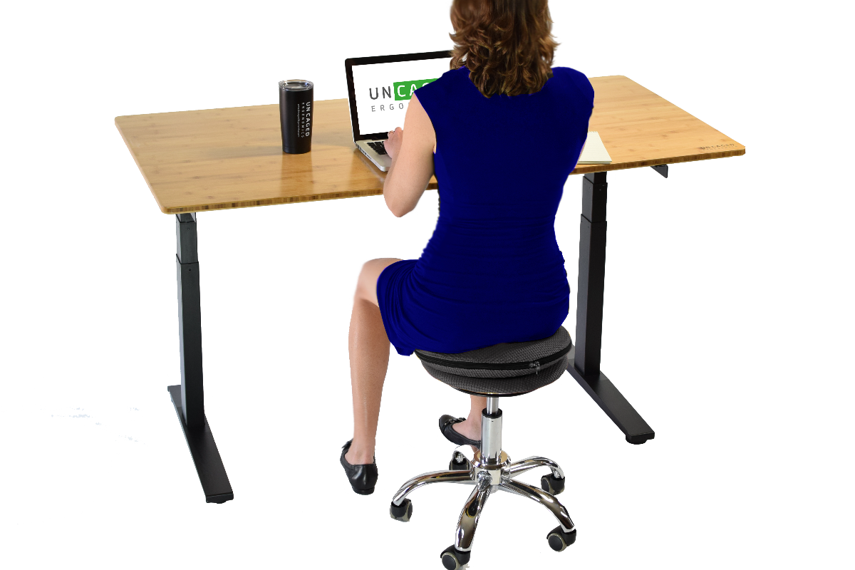 Uncaged Ergonomics: Wobble Stool Standing Desk Chair - Red
