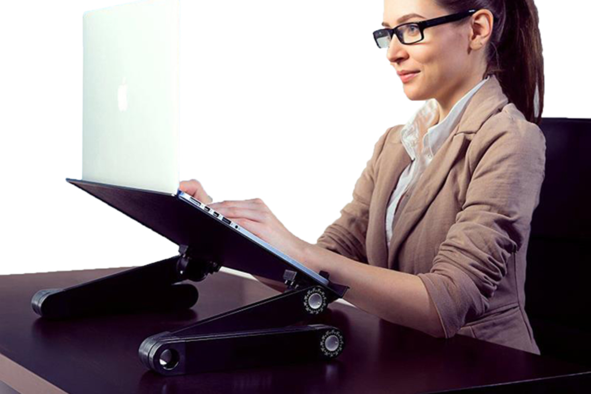 Uncaged Ergonomics WorkEZ Best Ergonomic Laptop Stand
