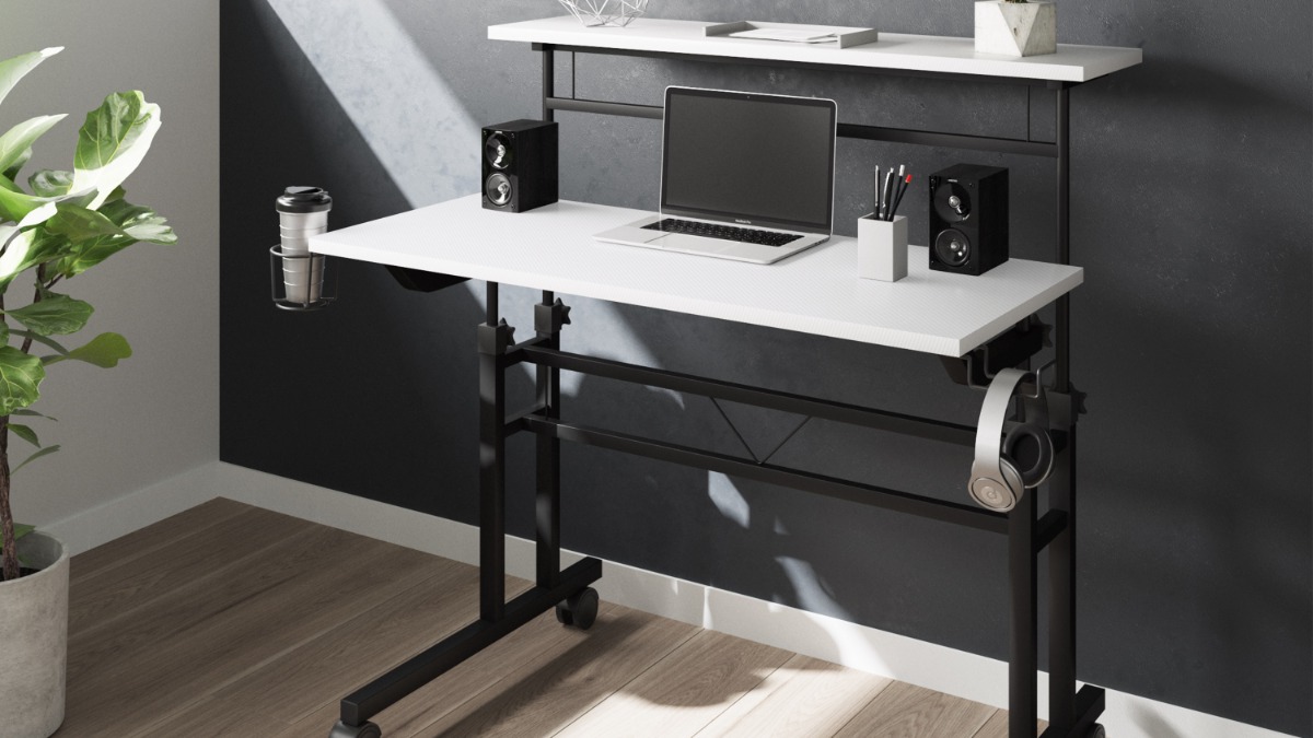 STS5806 24 Compact computer desk laptop desk for small spaces