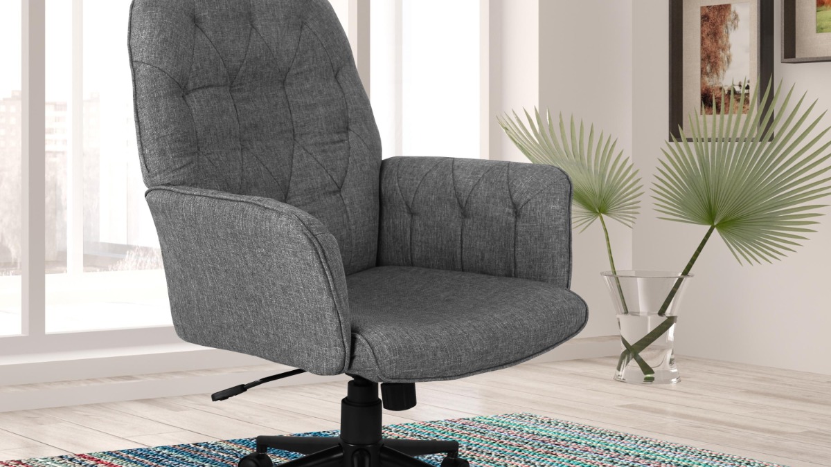 Techni Mobili Upholstered Tufted Office Chair