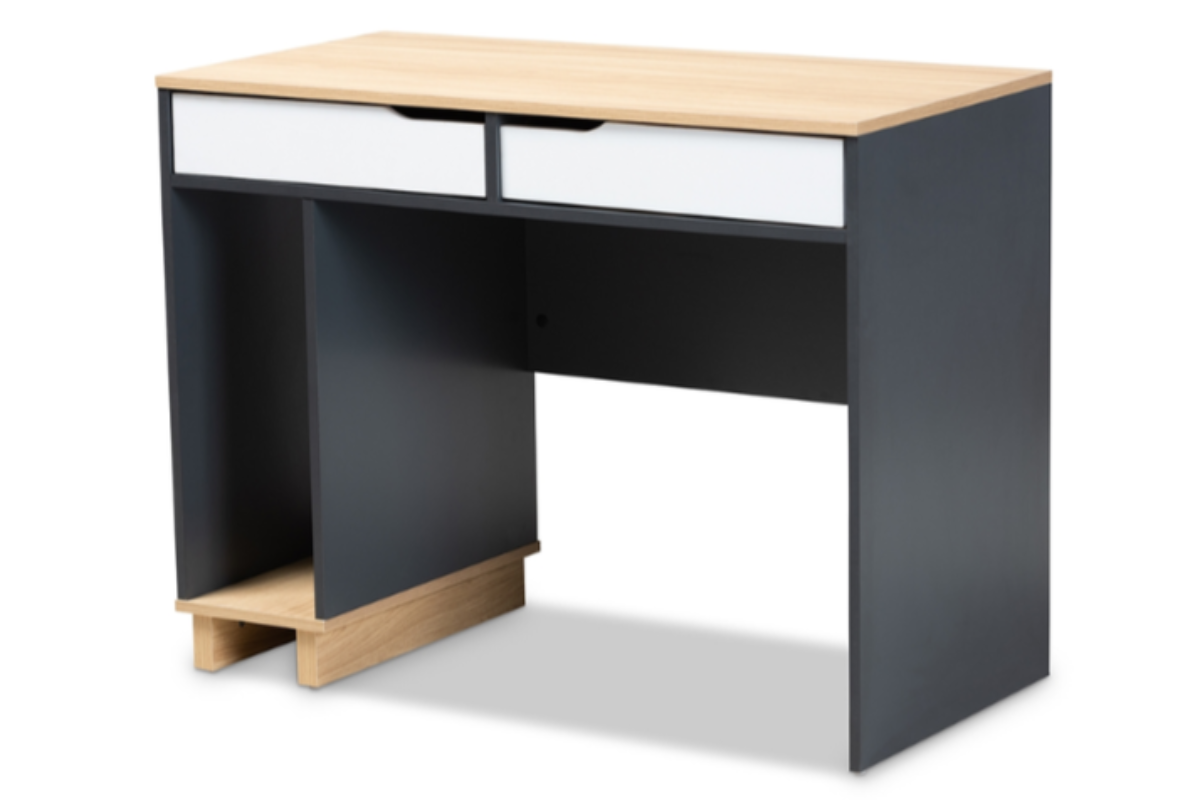 Skyline Decor Multicolor Wood Computer Desk: 2-drawer