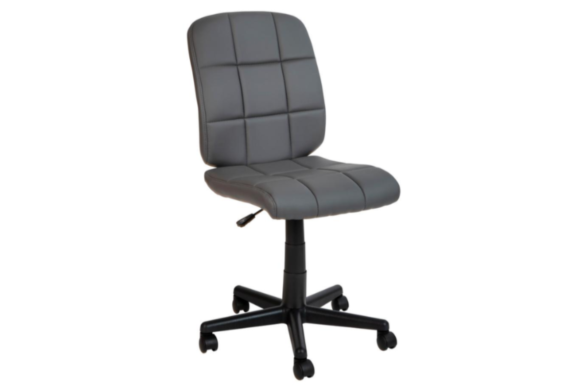 Skyline Decor Mid-Back Quilted Vinyl Swivel Task: Office Chair
