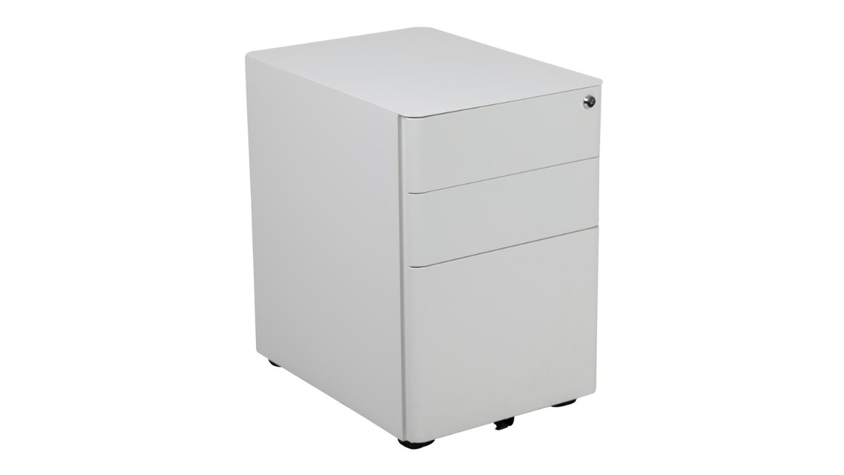 Skyline Decor Modern 3-Drawer Mobile Locking Filing Cabinet: A4, F4