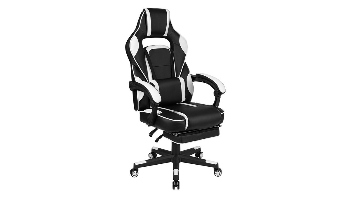 Skyline Decor X40 Gaming Chair: Slide-Out Footrest