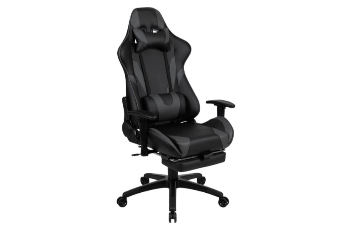 X30 Gaming Chair Reclining Back and Slide-Out Footrest