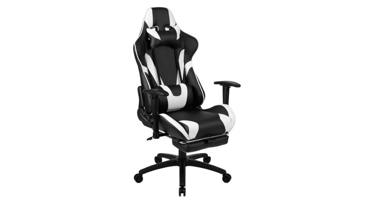 Skyline Decor X30 Gaming Chair: Slide-Out Footrest