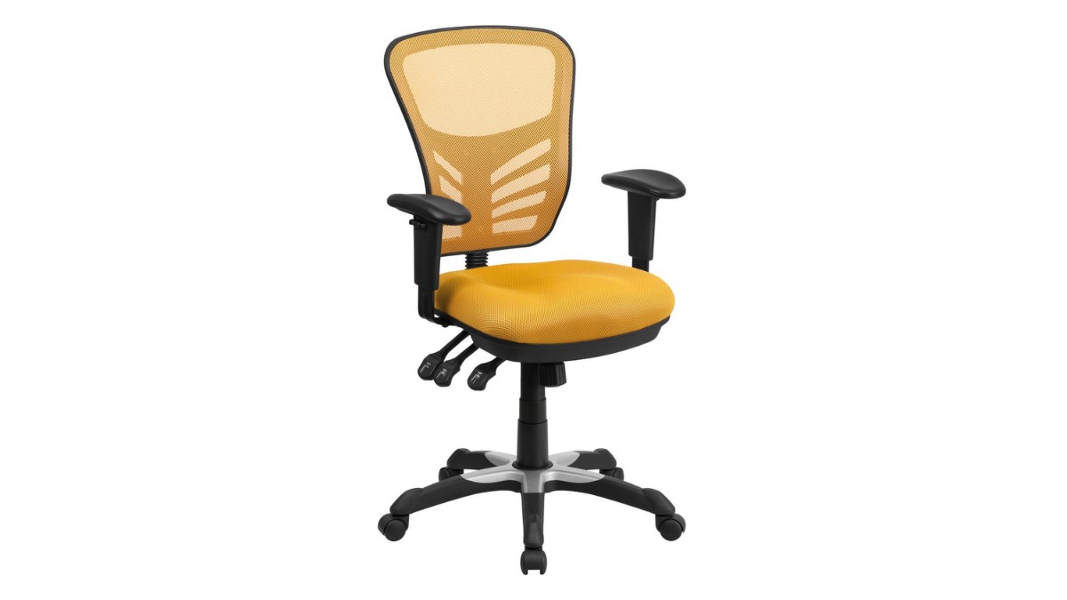 Skyline Decor Mid-Back Chair: Adjustable Arms