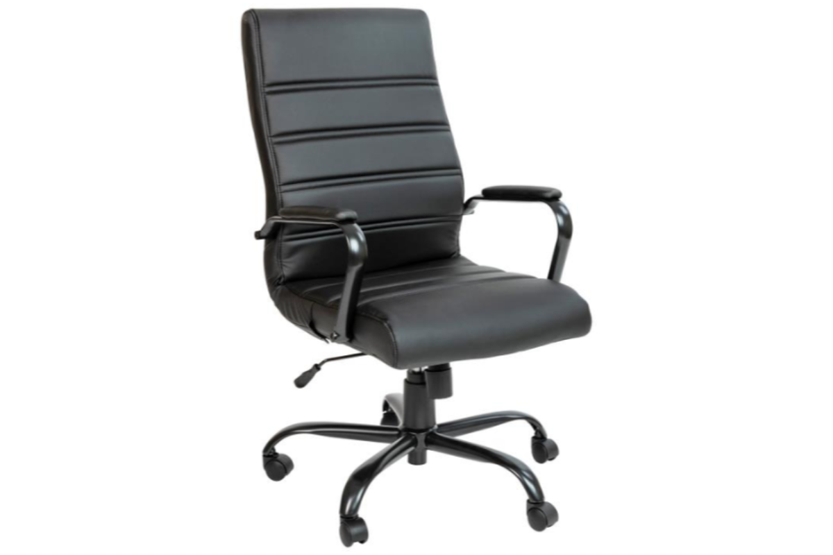 Skyline Decor High Back Black LeatherSoft Office Chair
