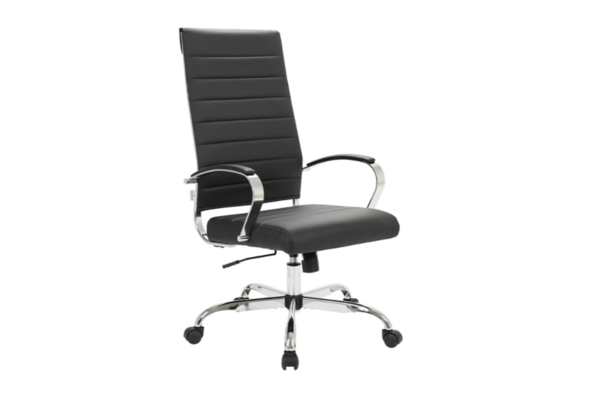 Benmar HighBack Leather Office Chair Brown