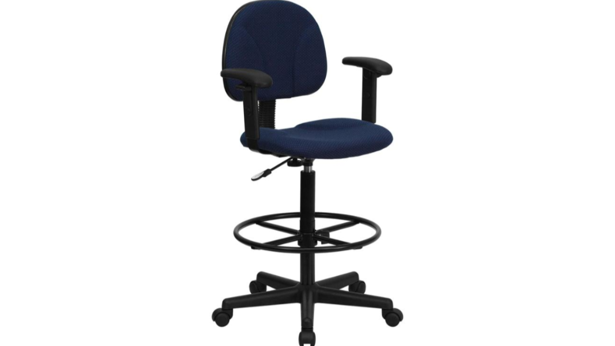 Skyline Decor Drafting Chair: Adjustable Arms