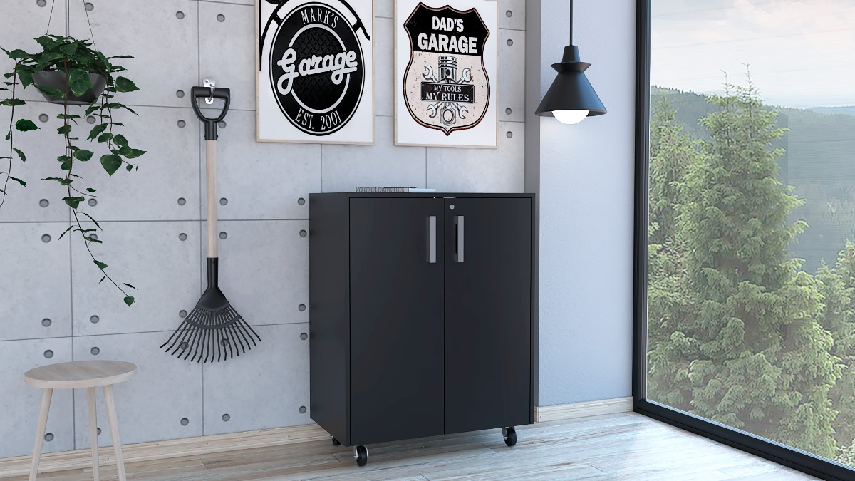 FM FURNITURE Lewis Storage Cabinet Base