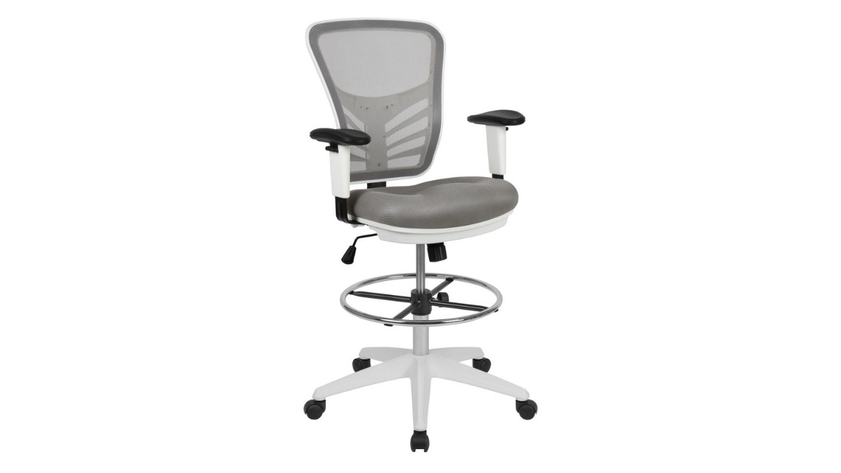 Skyline Decor Mesh Ergonomic Drafting Chair