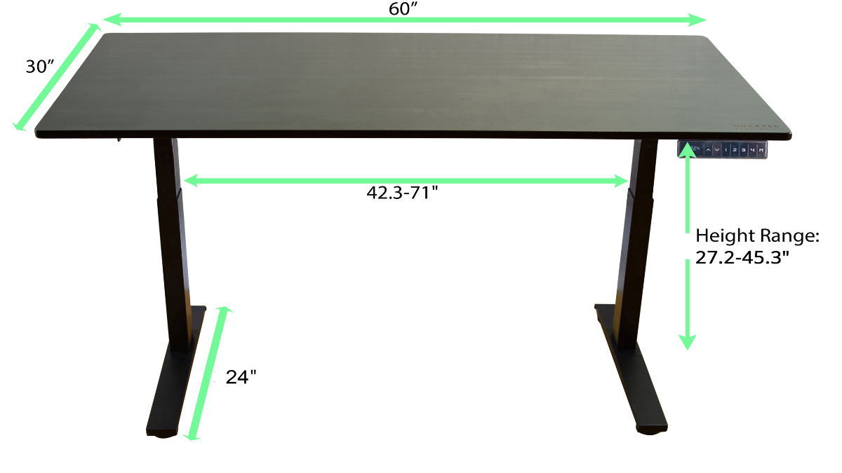 Uncaged Ergonomics Rise Up Electric Standing Desk