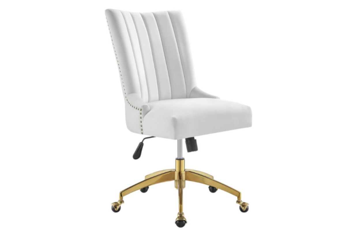 Trio Supply House Tufted Perfor0mance Velvet Office Chair