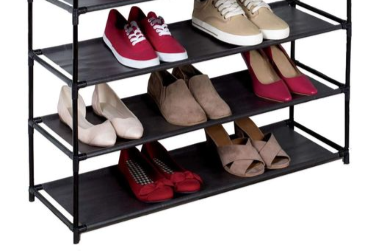 Stackable Shoe Storage and Organizer Racks 4-Tier