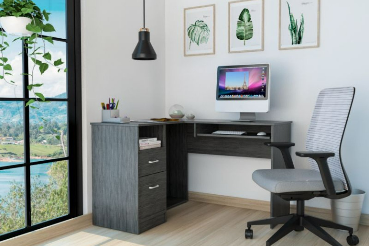 FM FURNITURE Raleigh L shaped Desk