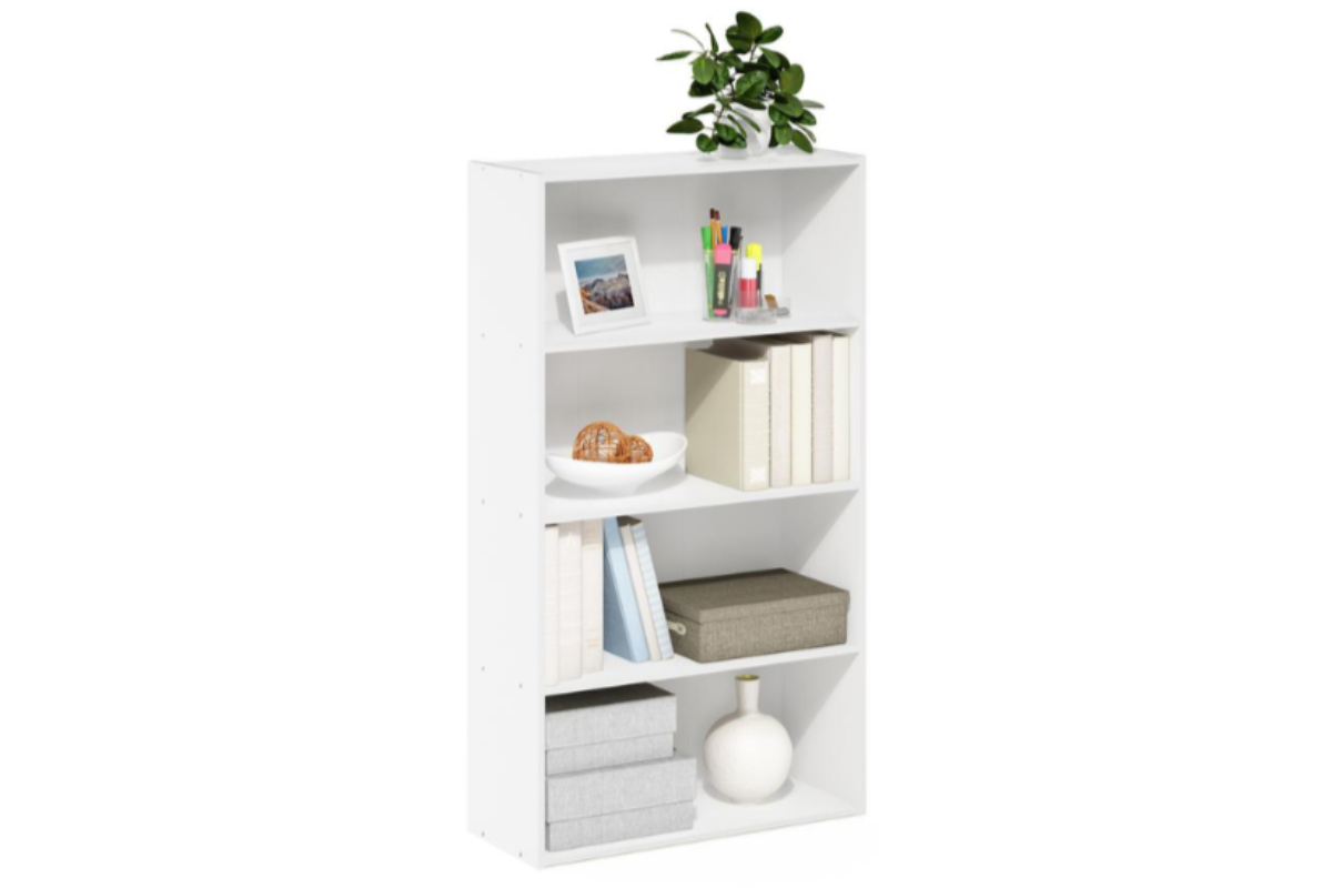 Trio Supply House Pasir 4-Tier Open Shelf, White