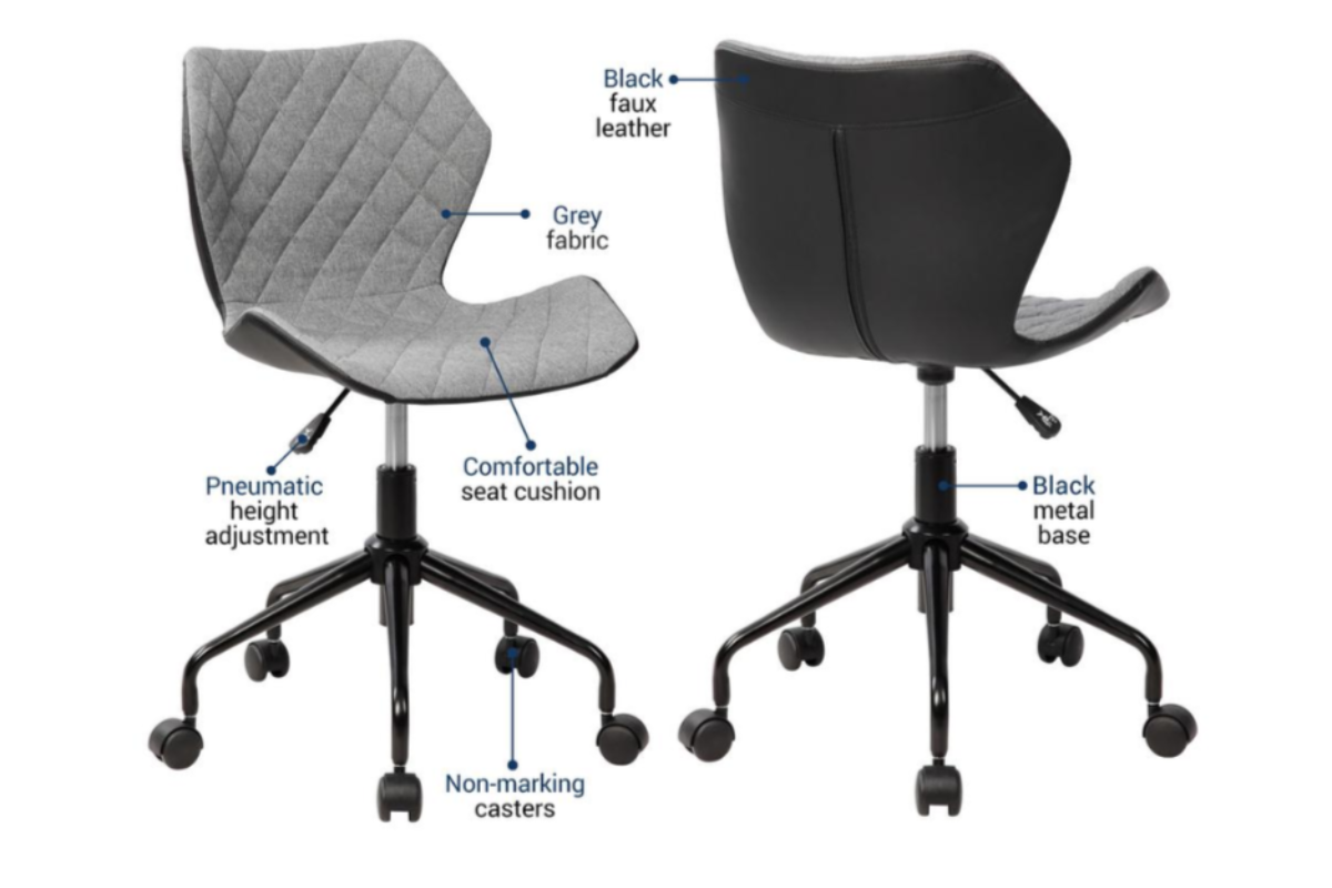 Techni mobili modern armless best sale task chair