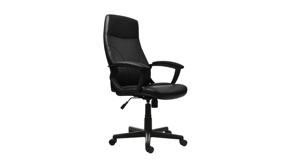Trio Supply House Medium Back Chair. Color: Black