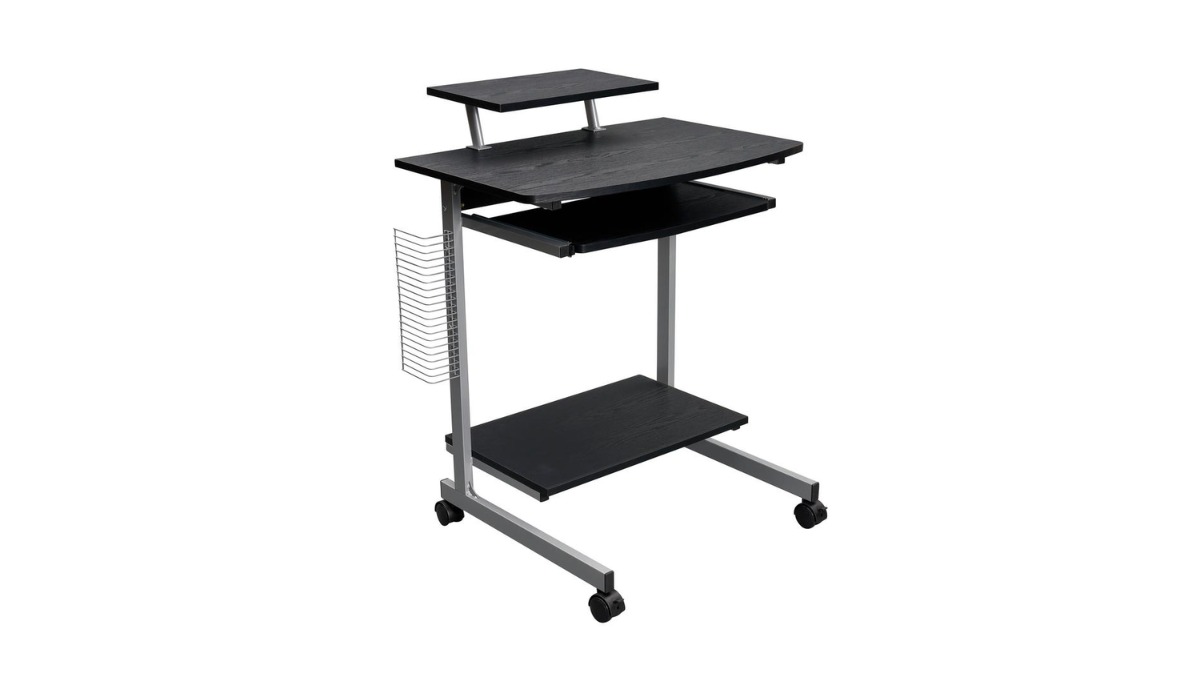 Trio Supply House Compact Computer Cart With Storage