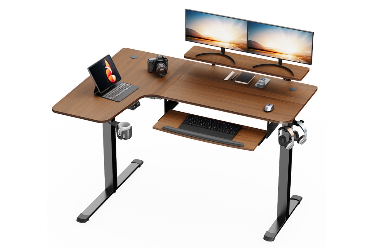 Eureka Electric Standing Desk With Key board tray and Monitor Stand