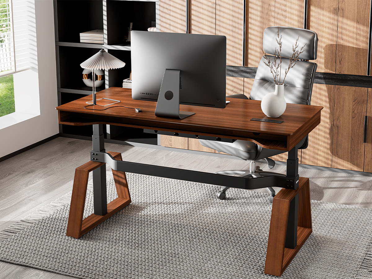 EUREKA ERGONOMIC 63" Standing Executive Desk: 2 Drawers