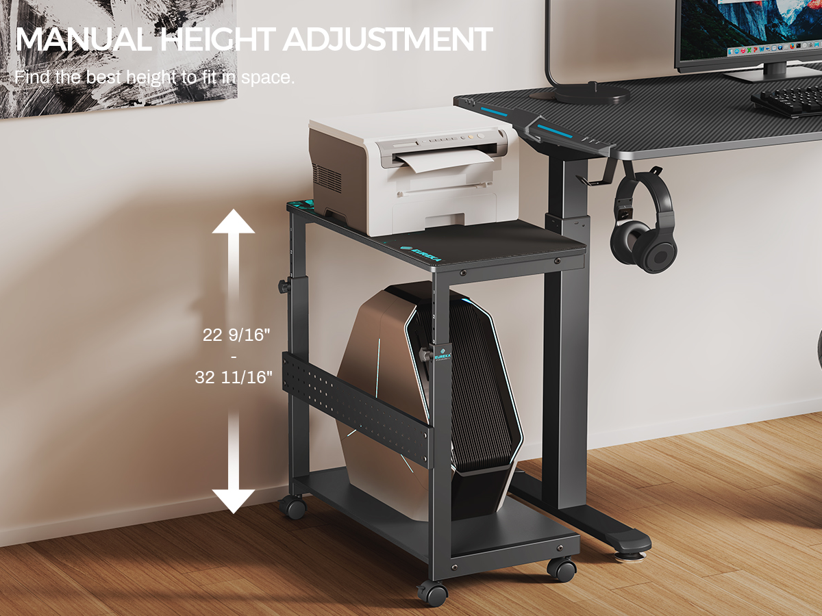  EUREKA ERGONOMIC Height Adjustable Computer Tower