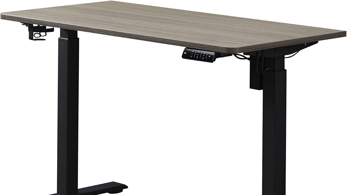 Kowo K3041 Standing Desk: Pegboard & Drawer