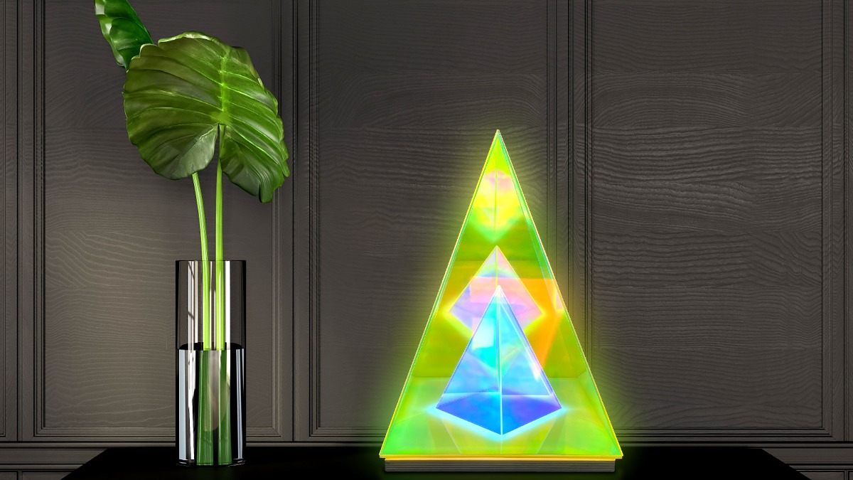 Lamp Depot Trigon Acrylic Pyramid Lamp