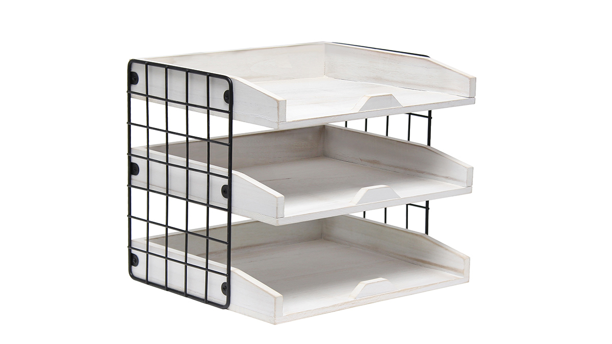 All the Rages Desk Organizer Mail Letter Tray with 3 Shelves