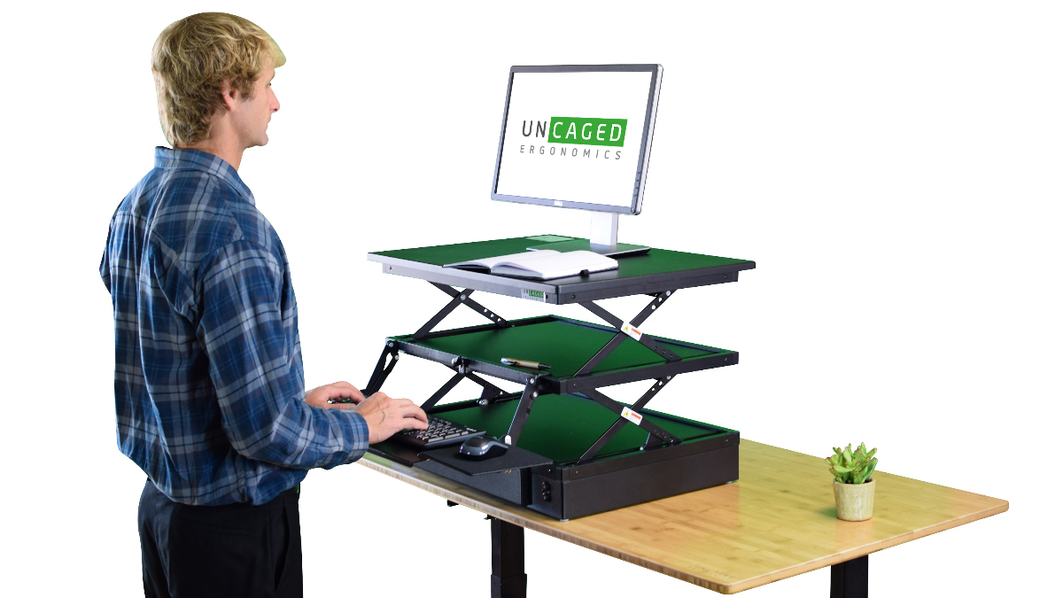 Uncaged Ergonomics Electric CHANGEdesk Standing Desk: Converter