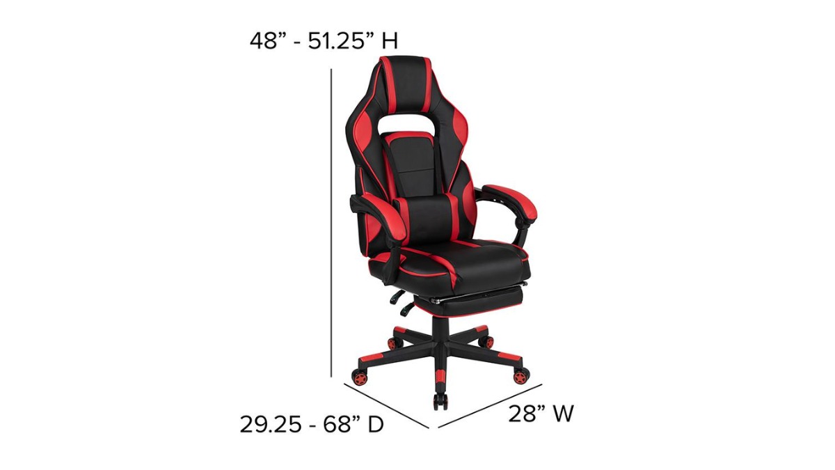 Dropship PU Gaming Chair, Swivel Recliner With Adjustable Backrest