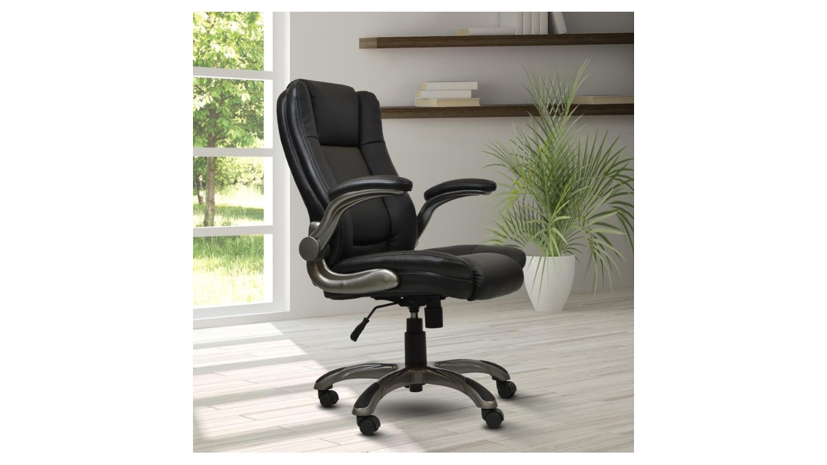 Trio Supply House Executive Office Chair: Flip-up Arms