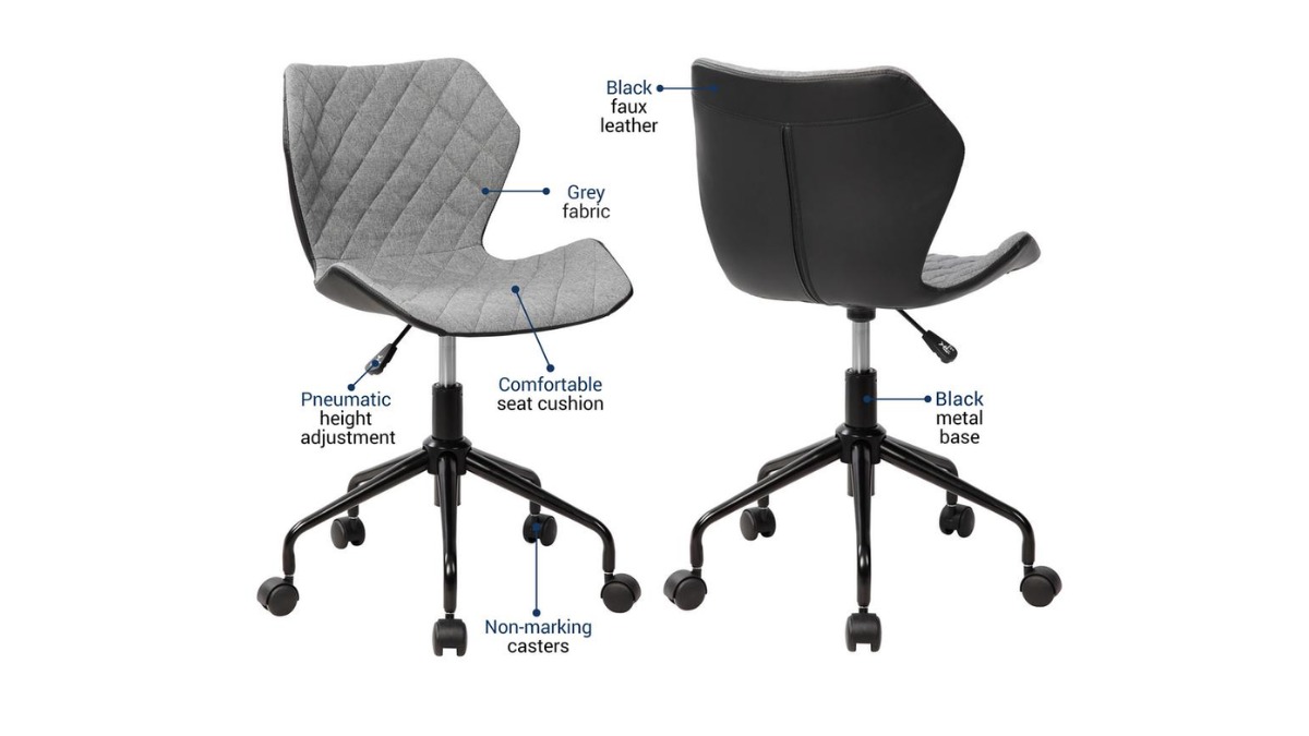 Office chair non online leather