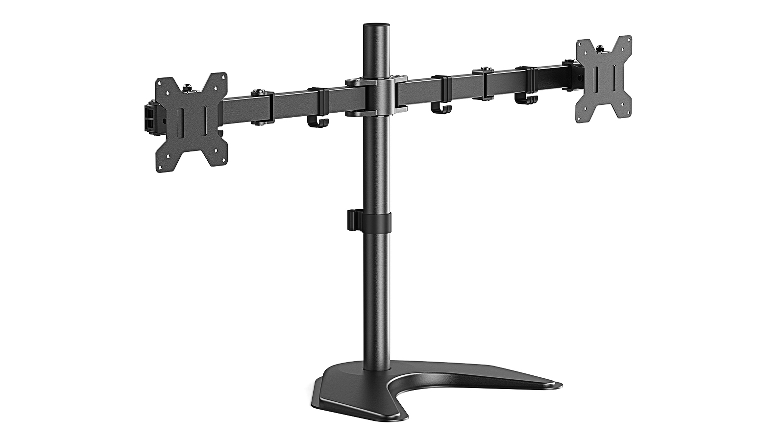 ErgoAV Articulating Motion Monitor Desk Stand: For 2 Monitors 13