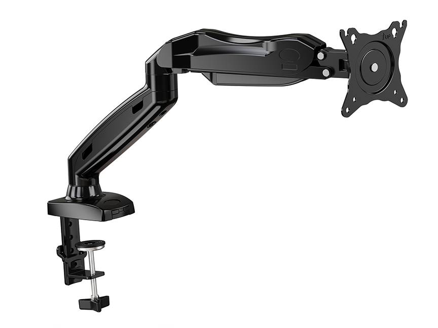 ErgoAV Gas Spring Desk Mount for Single Monitor: For 1 Monitor 13" - 27"