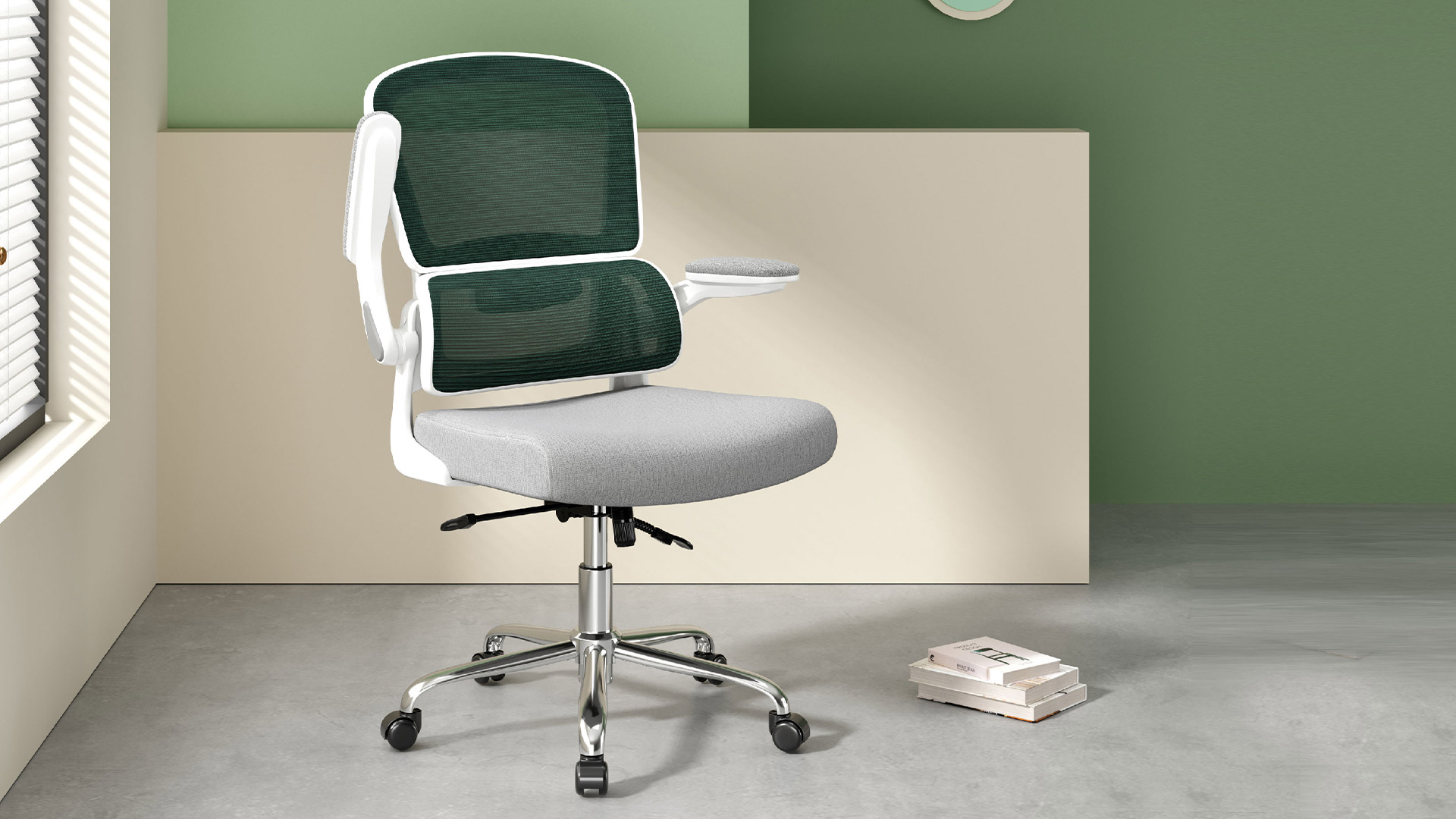 Logicfox Ergonomic Office Chair: Double Lumbar Support