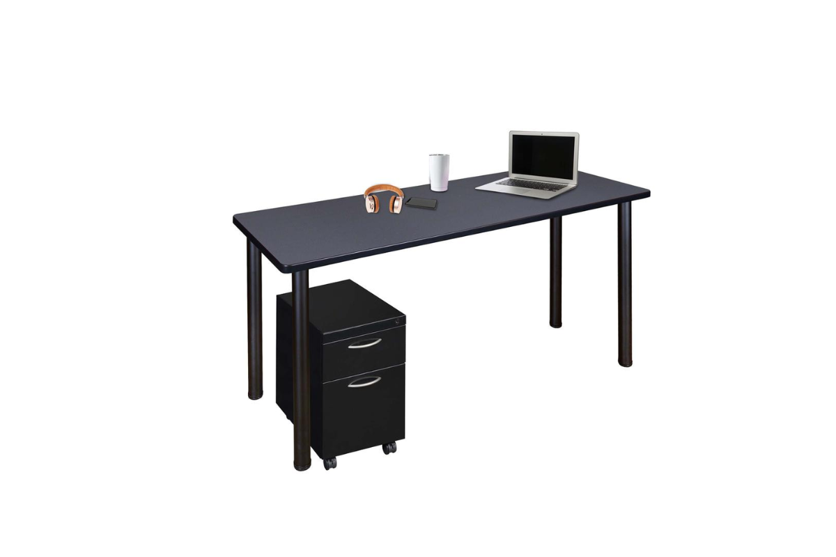 Trio Supply House 48 x 24 in.: Mobile Desk with Storage