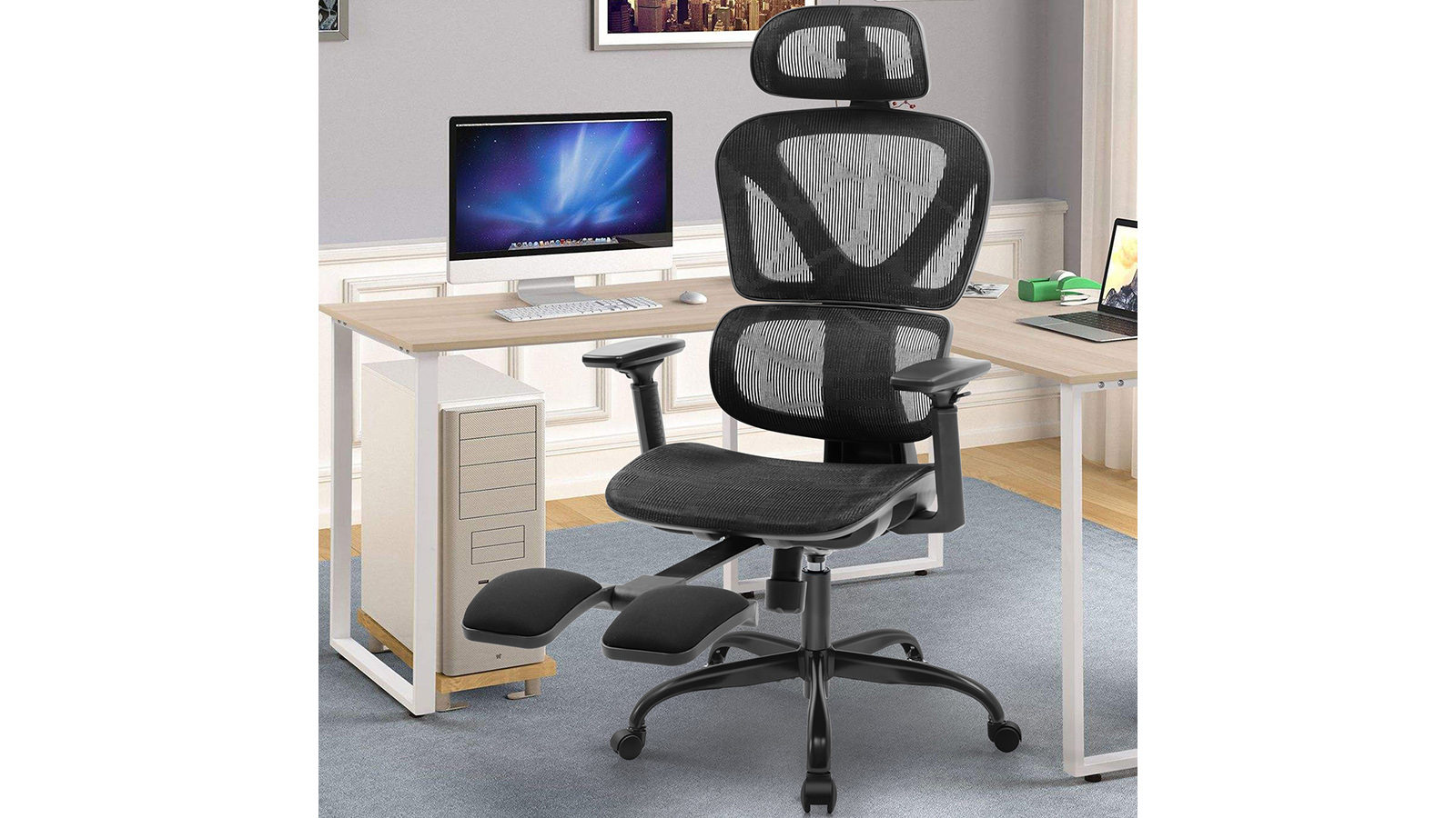 KERDOM High Back Ergonomic Office Chair - Breathable Mesh Cushion