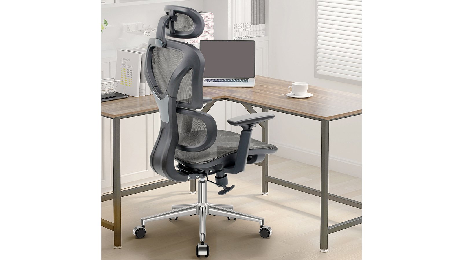KERDOM Ergonomic Chair: Double Lumbar Support