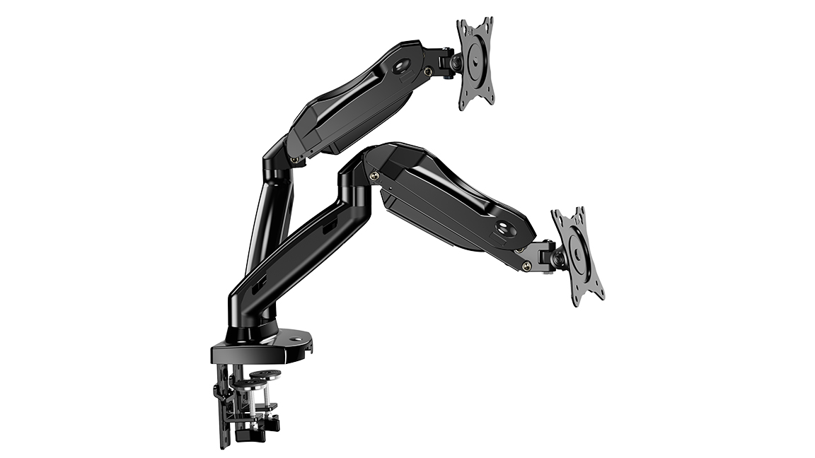 ErgoAV Gas Spring Desk Mount for Dual Monitors: For 2 Monitors 13