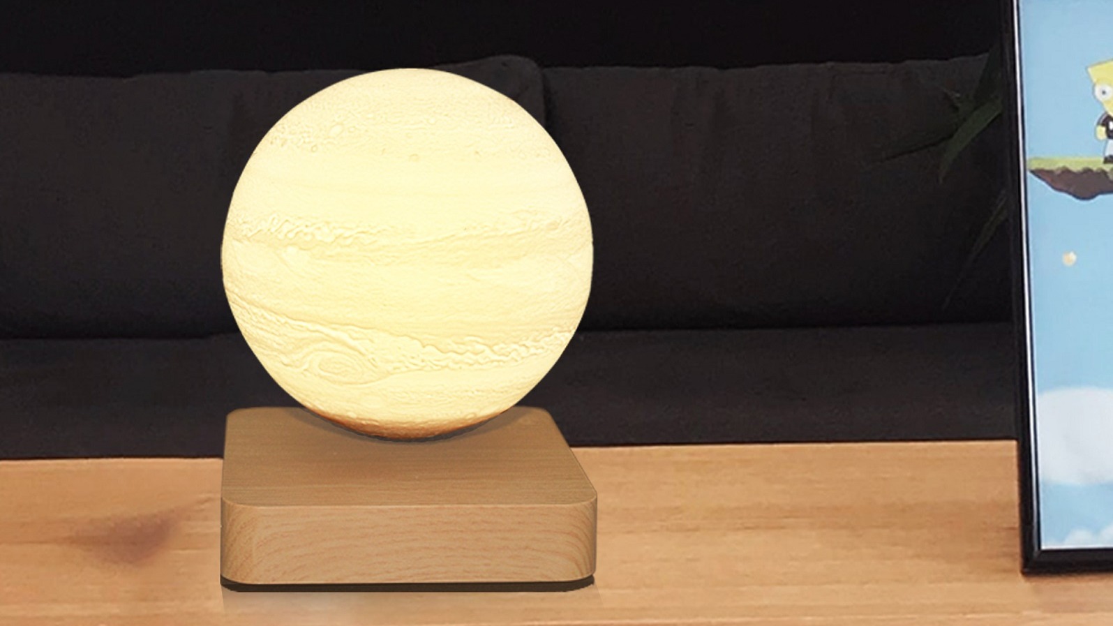 Table Lamp Gauss LV 3D Moon 2W 3000K/4000K 220-240V D14cm Levitation LED