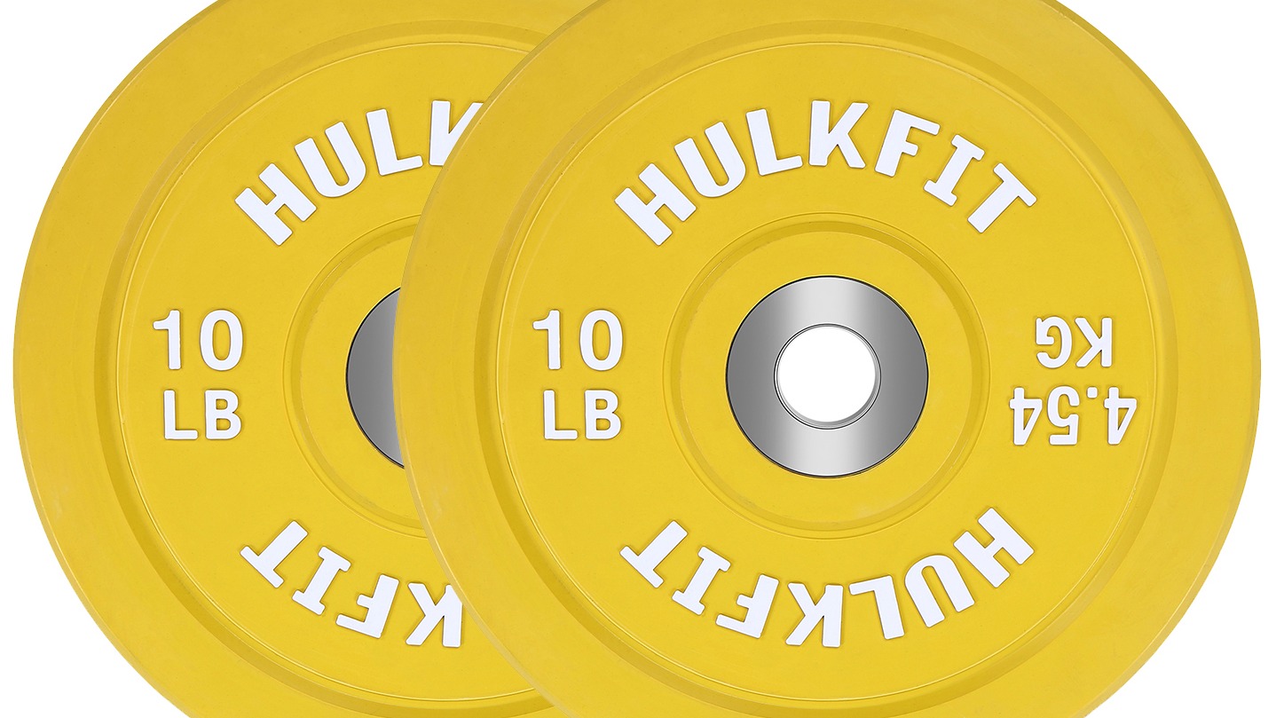 Hulkfit Product Hulkfit Olympic Bumper Plate, Pair or Singles