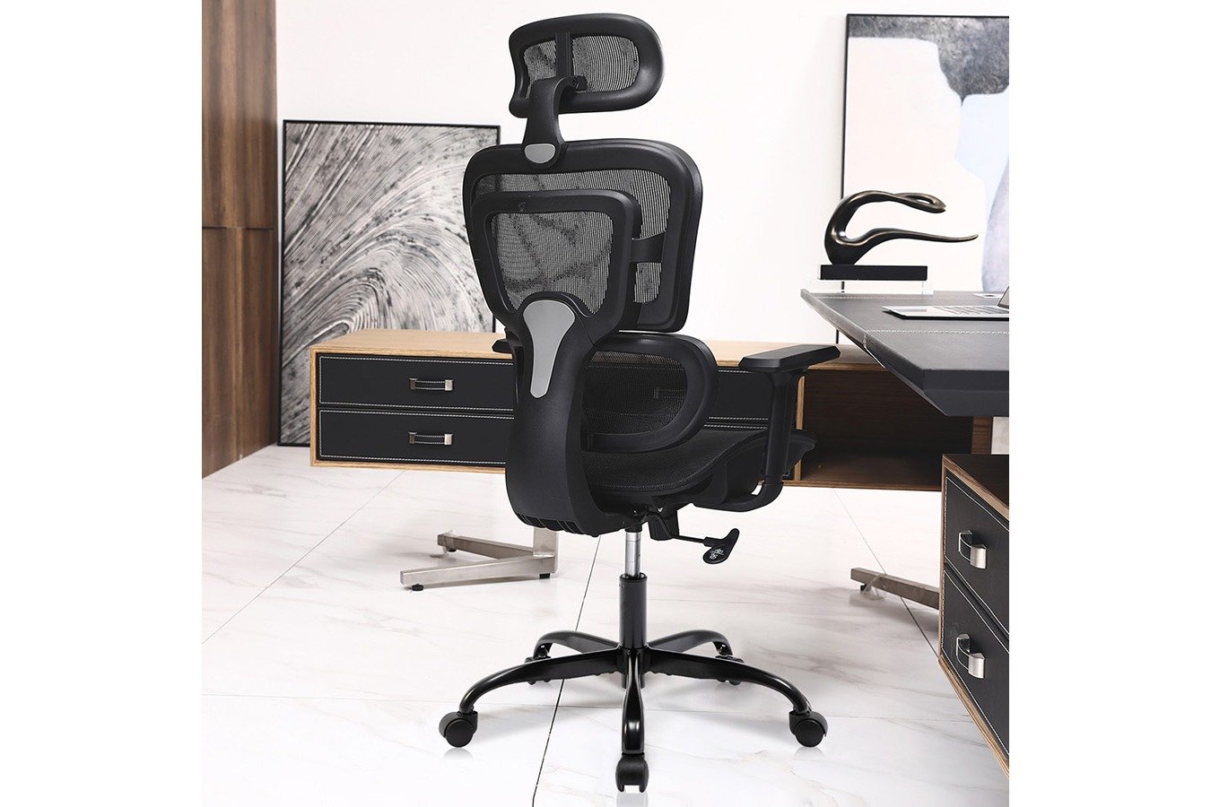 KERDOM Ergonomic Chair with Advanced Contoured Seat Cushion