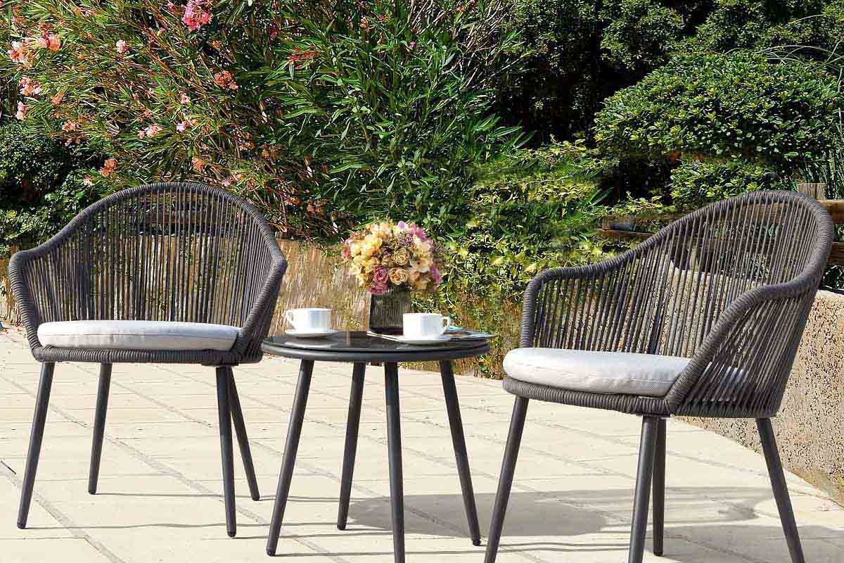 Nuu Garden 3 Piece Woven Rope Patio Furniture Set