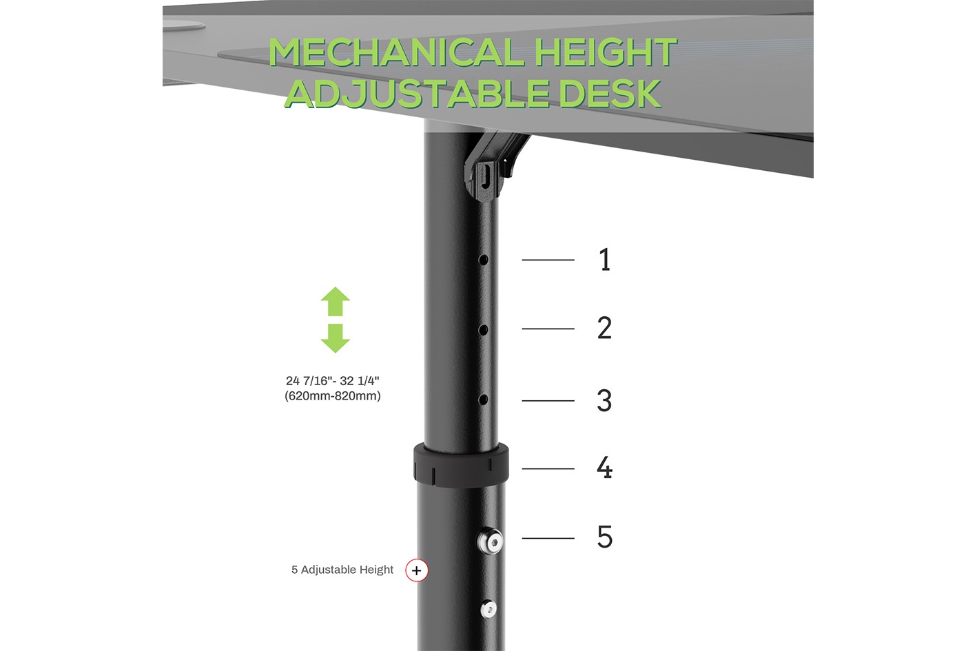 EUREKA ERGONOMIC EUREKA Ultra Long Standing Desk: Manual Height Settings